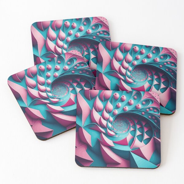 Item preview, Colorful Abstract Fibonacci Art 19 designed and sold by Vicky Brago-Mitchell®.