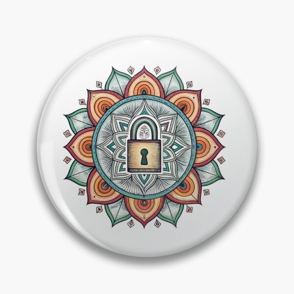 Item preview, Mandala with padlock designed and sold by Lucky 777.
