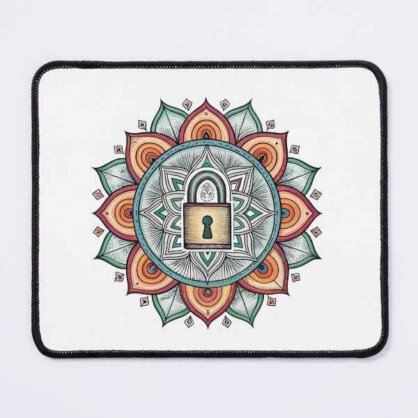 Item preview, Mandala with padlock designed and sold by Lucky 777.