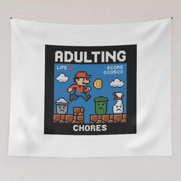 Item preview, Adulting 8-Bit Gaming designed and sold by FromTheTerraces.