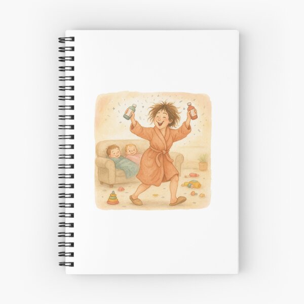 Item preview, Mom Mode: Dance Party with Cough Syrup - Funny Watercolor Parenting Life Art designed and sold by Mum2Under2Much.