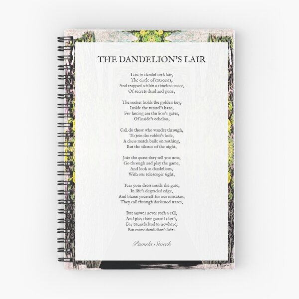 Item preview, The Dandelion's Lair Poem by Pamela Storch designed and sold by Pamela Storch.