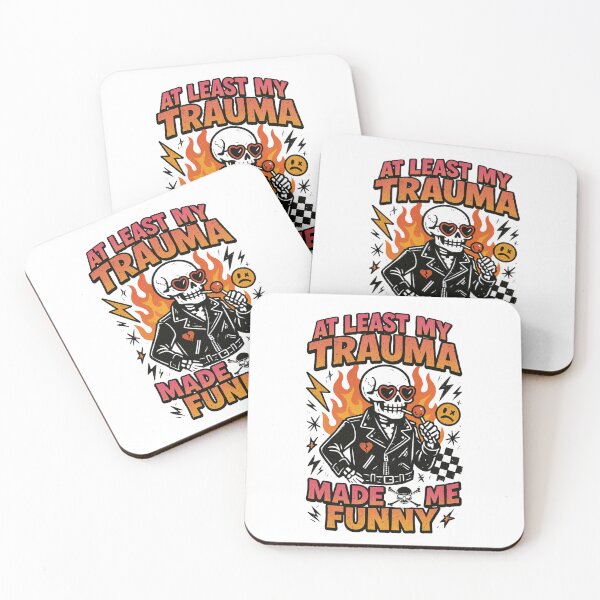 Item preview, At Least My Trauma Made Me Funny, Mental Health, PTSD, Sarcastic Anxiety, Funny Skeleton designed and sold by Orvista.