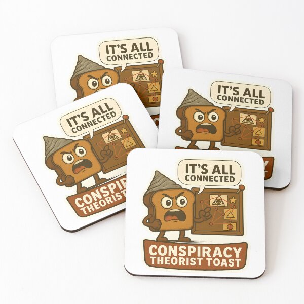 Item preview, Funny Conspiracy Theory Toast – Cute Meme Parody Gift designed and sold by Papurica.