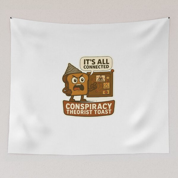 Item preview, Funny Conspiracy Theory Toast – Cute Meme Parody Gift designed and sold by Papurica.