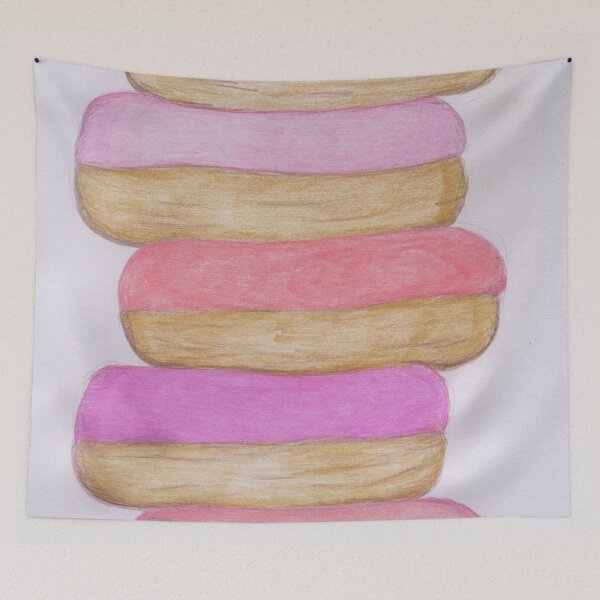 Item preview, A tower of pink donuts  designed and sold by Artbysarah23.