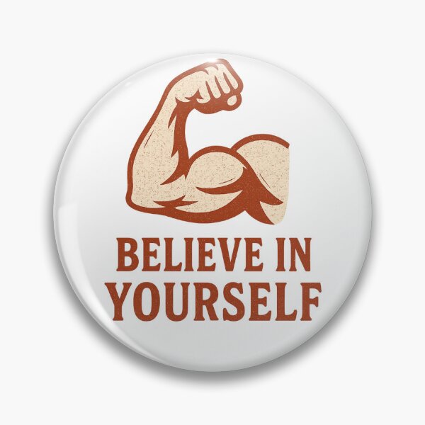 Item preview, Vintage "Believe in Yourself" Transparent PNG – Strong Arm Motivational T-Shirt Design designed and sold by GoQEvergreen.