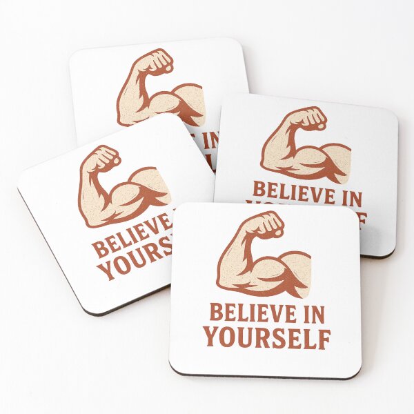 Item preview, Vintage "Believe in Yourself" Transparent PNG – Strong Arm Motivational T-Shirt Design designed and sold by GoQEvergreen.