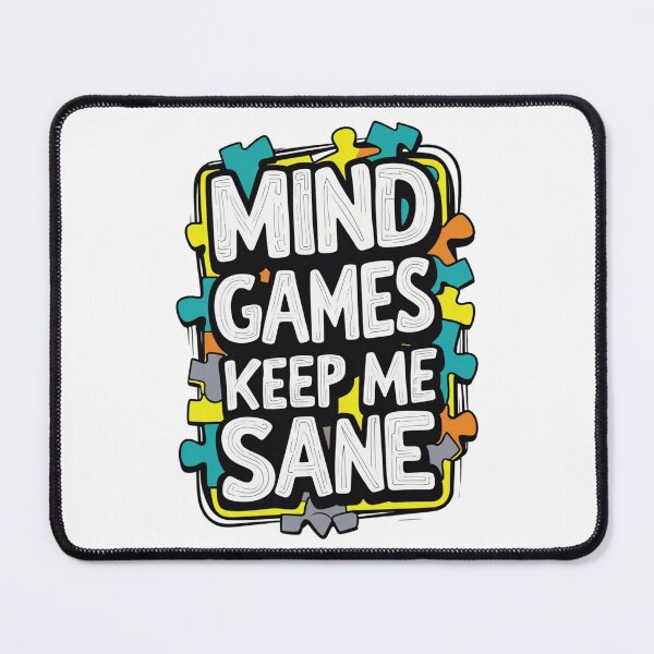 Item preview, Brain Teaser- Mind Games Keep Me Sane - Puzzle Lover's Essential Design designed and sold by wellie-chic.