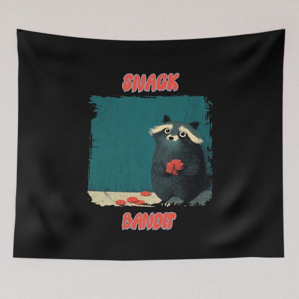 Item preview, Snack Bandit Raccoon with Cookies designed and sold by Enea Kelo.