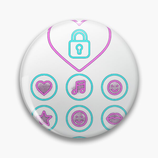 Item preview, Unlock Love – Minimalist Neon Heart Lock Design (Transparent Background) designed and sold by Aucia.