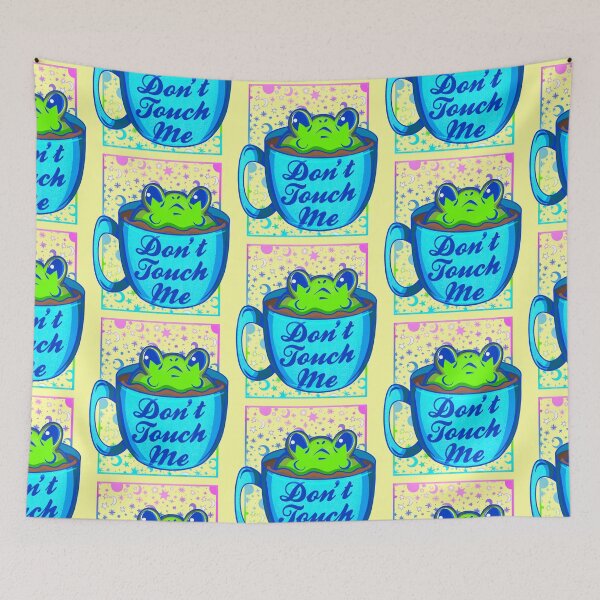 Item preview, Don’t Touch Me - socially anxious pouty frog designed and sold by crestfallenmermaid.