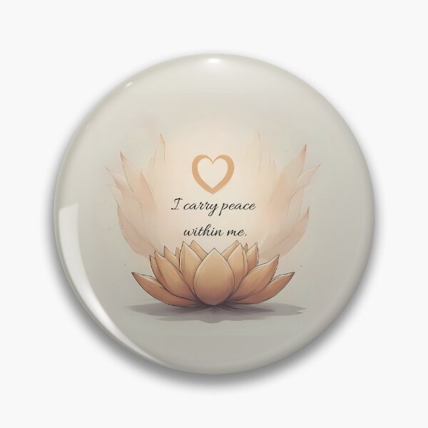 Item preview, I carry peace within me. Affirmation designed and sold by FlowCreate.