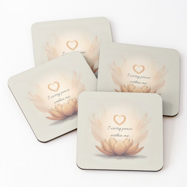 Item preview, I carry peace within me. Affirmation designed and sold by FlowCreate.