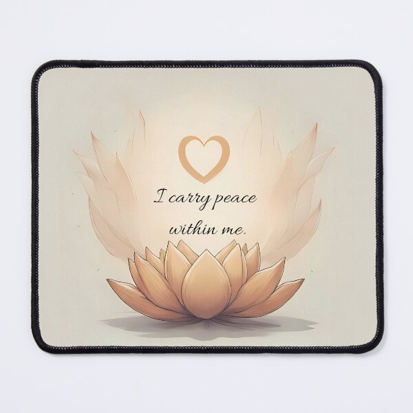 Item preview, I carry peace within me. Affirmation designed and sold by FlowCreate.