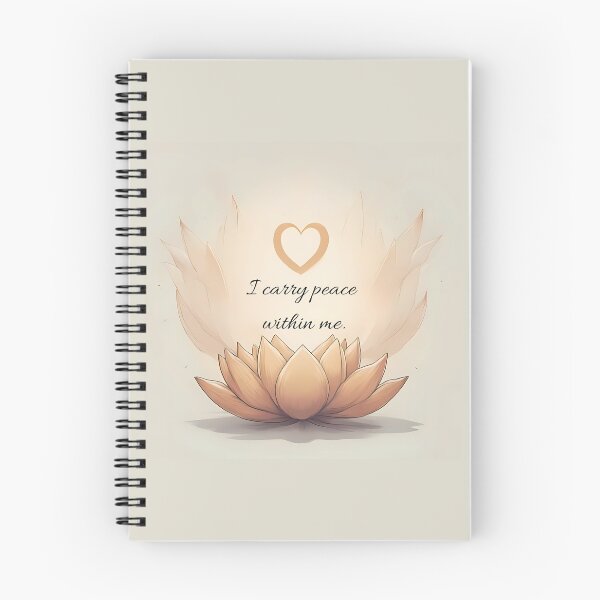 Item preview, I carry peace within me. Affirmation designed and sold by FlowCreate.
