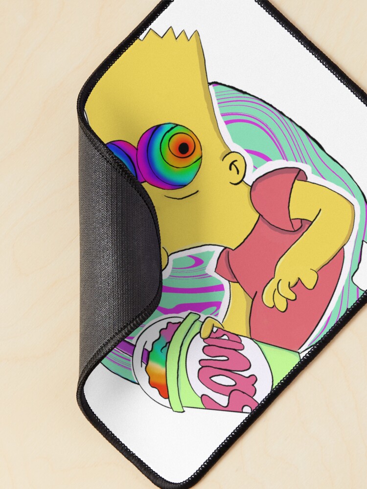 Thumbnail 2 of 5, Mouse Pad, Trippy Bart Drinking Squishy designed and sold by aemmatarg2005.