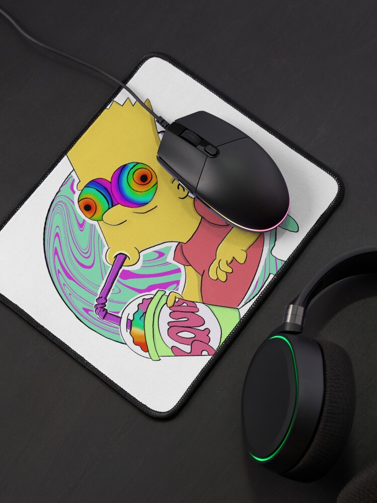 Thumbnail 4 of 5, Mouse Pad, Trippy Bart Drinking Squishy designed and sold by aemmatarg2005.