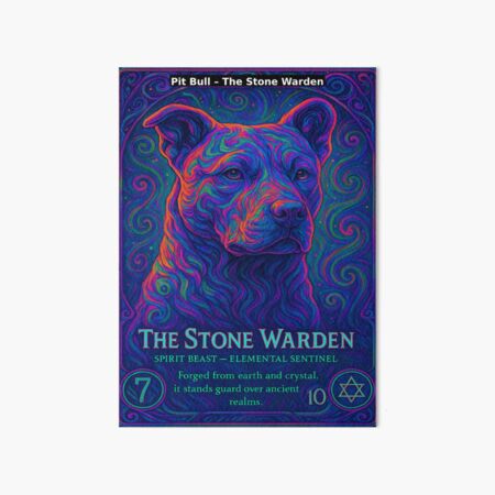 Item preview, Pit Bull- Stone Warden designed and sold by 7thRayVault.