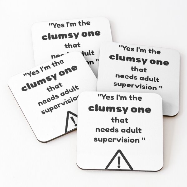 Item preview, Needs adult supervision - funny clumsy t-shirt for walking hazards  designed and sold by Oopsie Doodle .