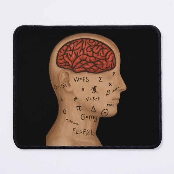 Item preview, Mathematical Brain Teaser Illustration – Science Mind Art designed and sold by Uglyandcute.