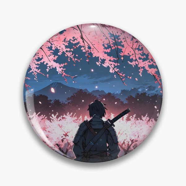 Item preview, Meditative Samurai Cherry Bloom designed and sold by Ledsor.
