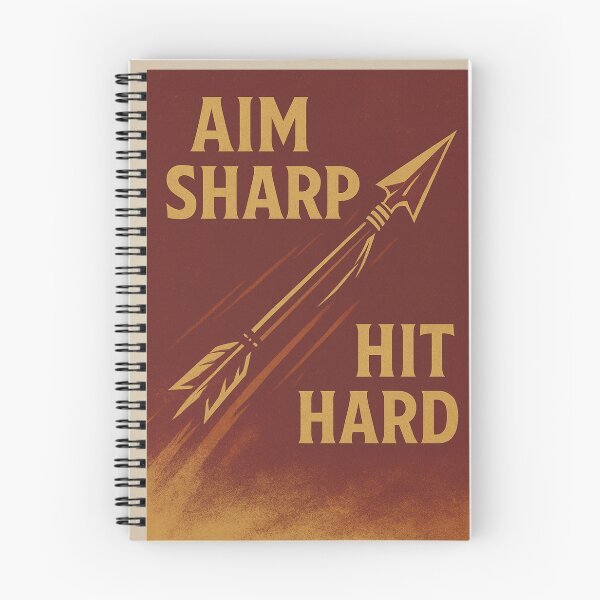 Item preview, College Poster: Aim Sharp, Hit Hard designed and sold by VarsityVibes.