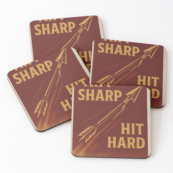 Item preview, College Poster: Aim Sharp, Hit Hard designed and sold by VarsityVibes.