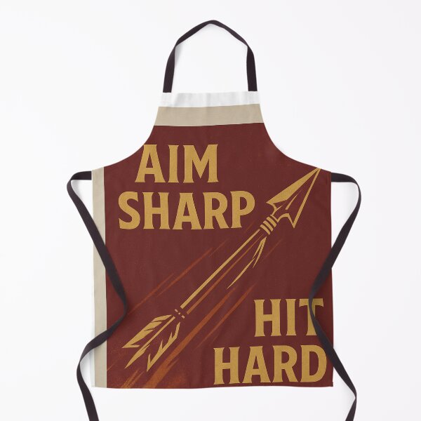 Item preview, College Poster: Aim Sharp, Hit Hard designed and sold by VarsityVibes.