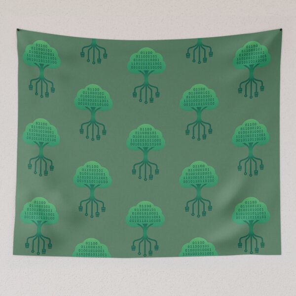 Item preview, The Data Tree: Digital Code Nature Harmony Connection designed and sold by ChernivtsiSkoda.
