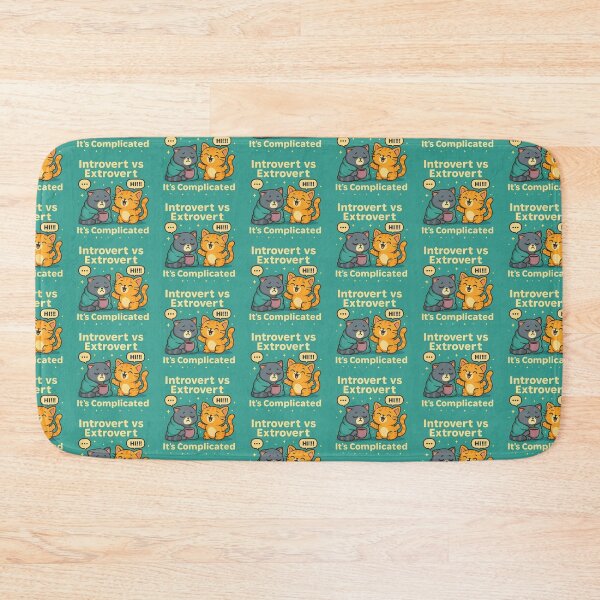 Item preview, Introvert Cat Meets Extrovert Chaos – It’s Complicated! designed and sold by wibby-color.