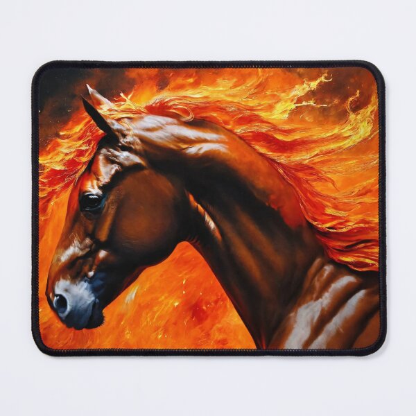 Item preview, fire horse, horse, animals, flame, fire designed and sold by DonnaBlankaArt.