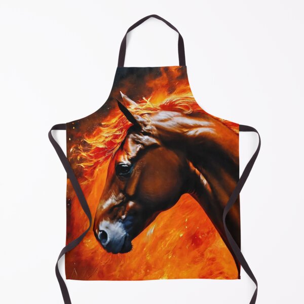 Item preview, fire horse, horse, animals, flame, fire designed and sold by DonnaBlankaArt.