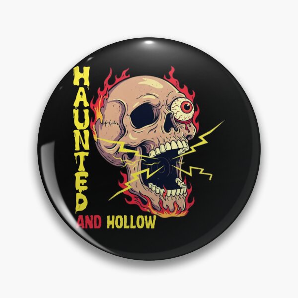 Item preview, Burning Haunted skull halloween Creepy Skull Art Haunted Halloween Aesthetic Design designed and sold by MotivaChic.