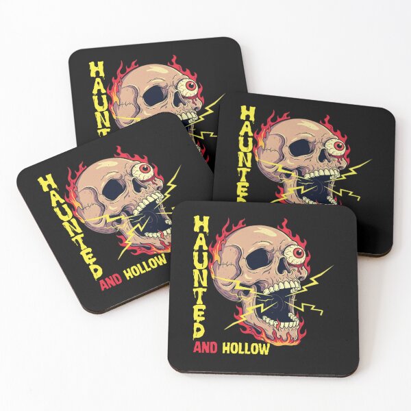 Item preview, Burning Haunted skull halloween Creepy Skull Art Haunted Halloween Aesthetic Design designed and sold by MotivaChic.