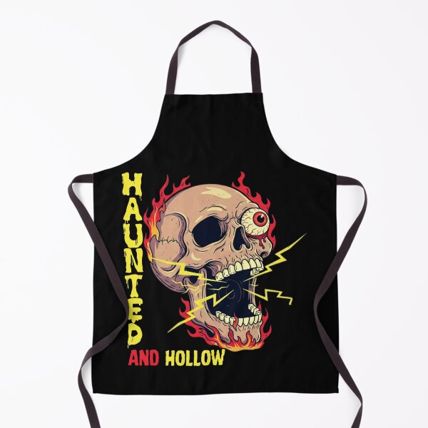 Item preview, Burning Haunted skull halloween Creepy Skull Art Haunted Halloween Aesthetic Design designed and sold by MotivaChic.