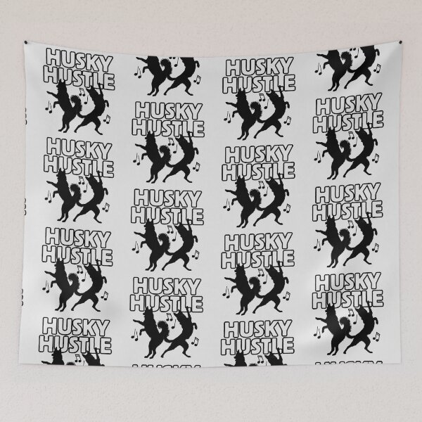 Item preview, Dog Dancing Siberian Husky Hustle Dance Silhouette designed and sold by TackyTime.
