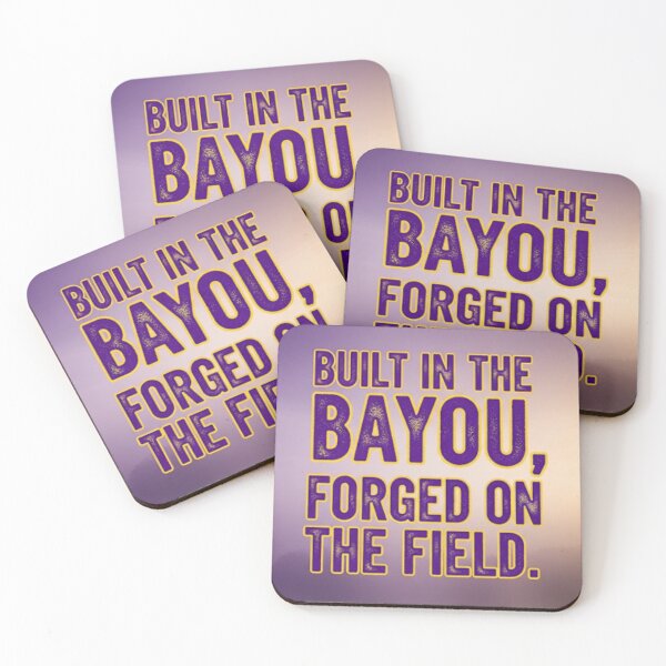 Item preview, College Poster: Built in the Bayou, Forged in the Field 2 designed and sold by VarsityVibes.