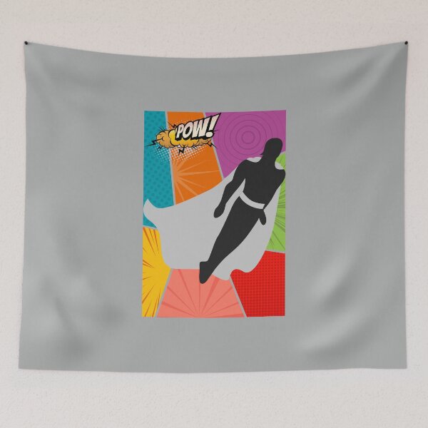 Item preview, Grey Cape Superhero Pow designed and sold by FanFest.