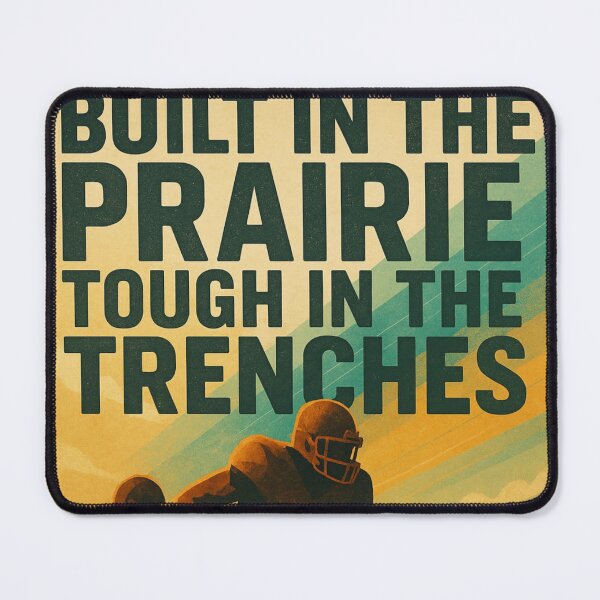 Item preview, College Poster: Built in the Prairie, Tough in the Trenches designed and sold by VarsityVibes.