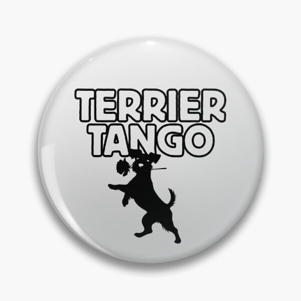 Item preview, Dog Dancing Terrier Tango Dance Rose Silhouette designed and sold by TackyTime.