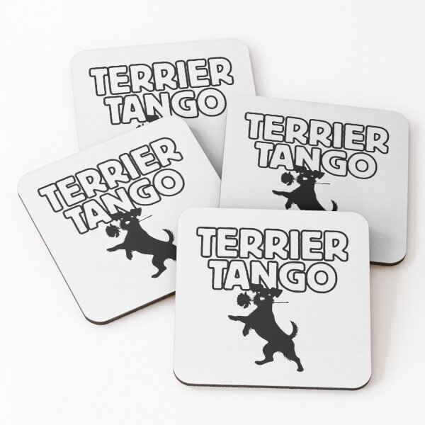 Item preview, Dog Dancing Terrier Tango Dance Rose Silhouette designed and sold by TackyTime.