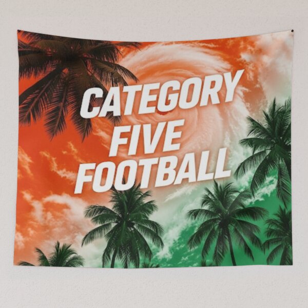 Item preview, College Poster: Category Five Football designed and sold by VarsityVibes.