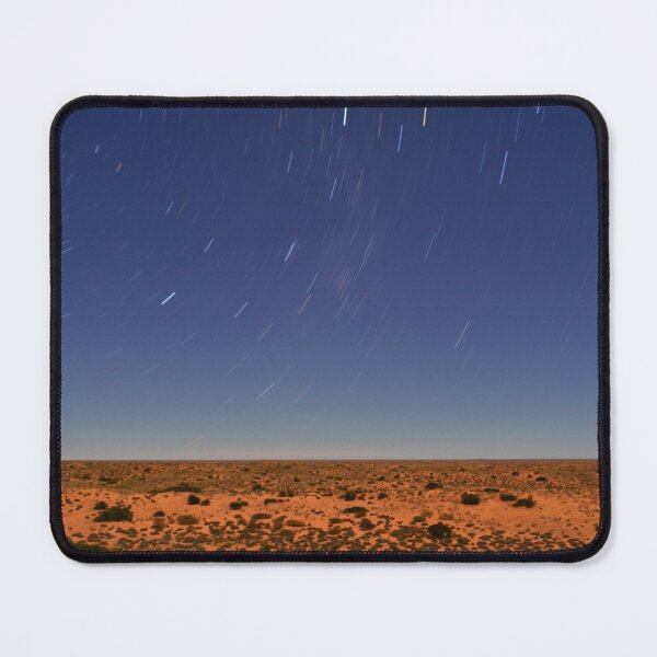 Item preview, Star Trail Over Kalahari Desert – Vivid Night Sky Photography Print designed and sold by Fer van der Linde.