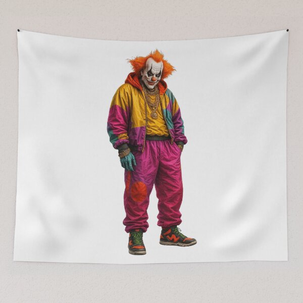 Item preview, Retro Streetwear Clown | Neon Hip-Hop Aesthetic | Colorful 90s Vibe designed and sold by NeonCore.