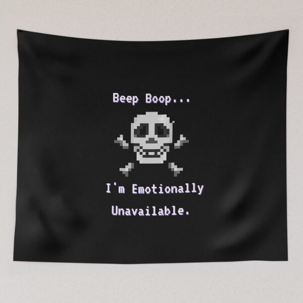Item preview, Beep Boop Skeleton – Emotionally Unavailable designed and sold by Unitebox.