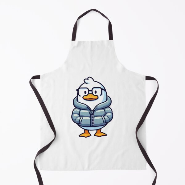 Item preview, Duck in Glasses and Puffer Jacket – Stylish Winter Cartoon Bird designed and sold by Confuzz1ed.