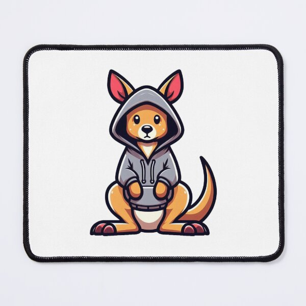 Item preview, Kangaroo in Oversized Hoodie – Chill Cartoon Animal Design designed and sold by Confuzz1ed.