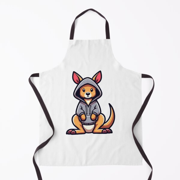 Item preview, Kangaroo in Oversized Hoodie – Chill Cartoon Animal Design designed and sold by Confuzz1ed.
