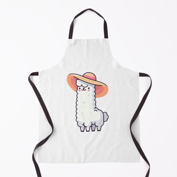 Item preview, Llama Wearing Floppy Sun Hat – Relaxed Summer Cartoon Style designed and sold by Confuzz1ed.